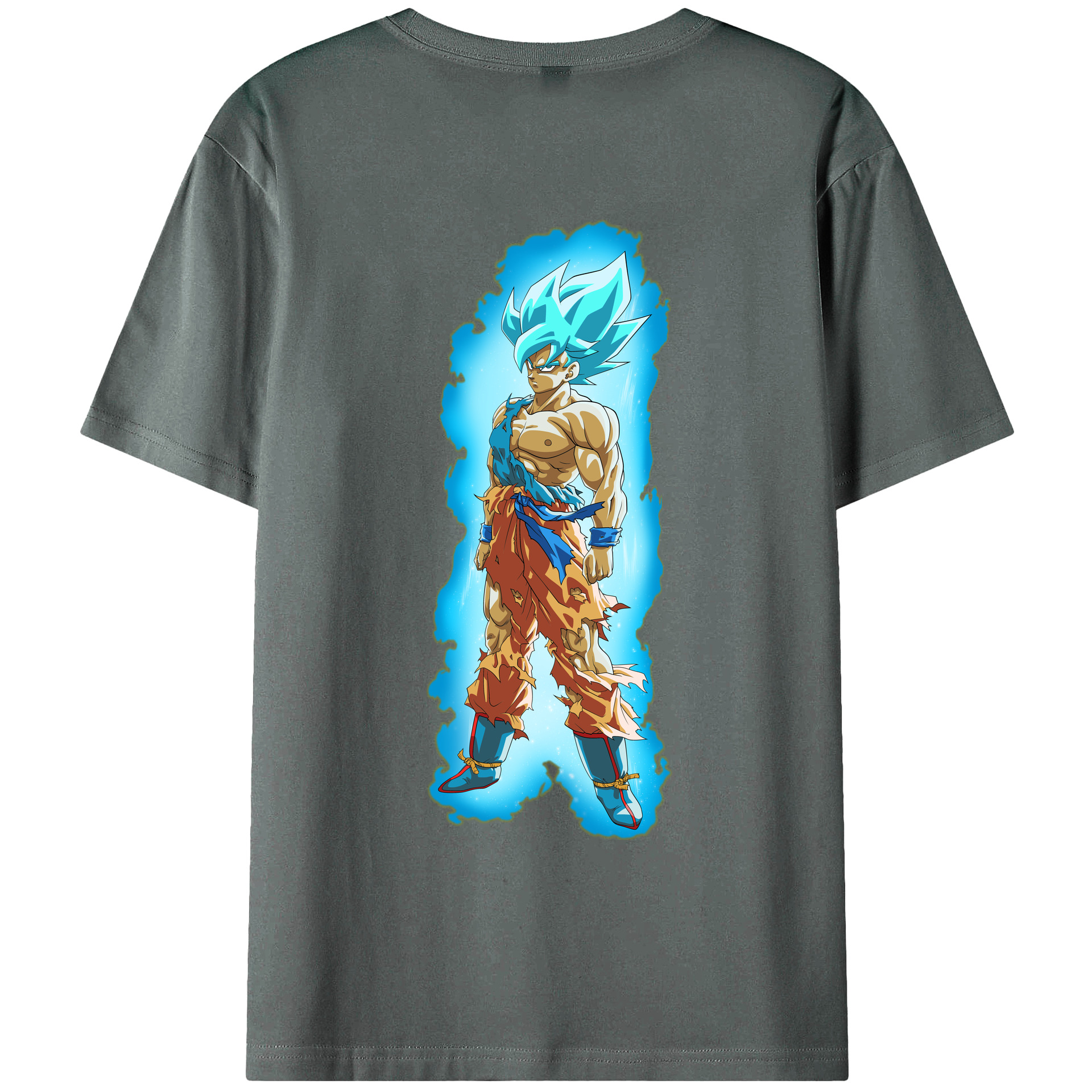 （画像用） ドラゴンボール 孫悟空（そん ごくう）Son Goku カカロット DRAGON BALL Kakarotto 綿100％ メンズ半袖Tシャツ（バックプリント） 通気性